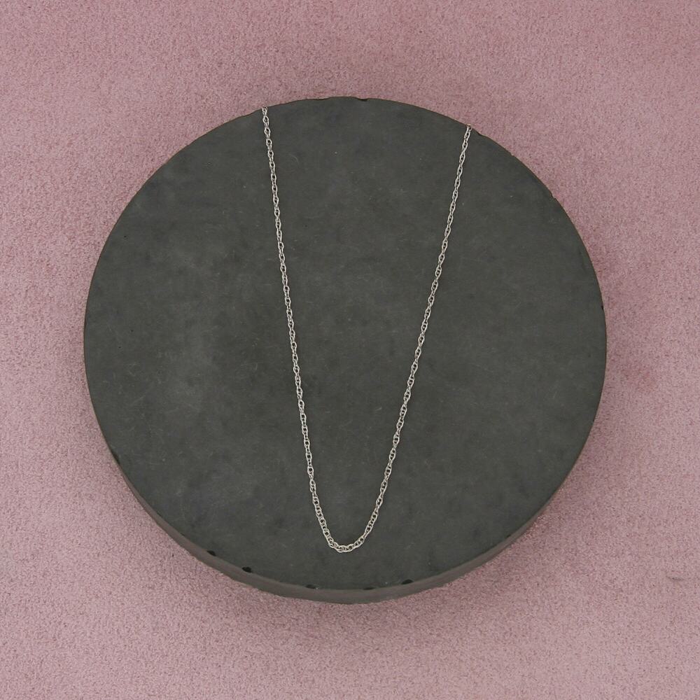 sterling silver 1mm prince of wales chain necklace size 18.75in